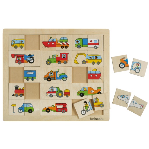 [B11007 PLW] Match & Mix Transport Puzzle