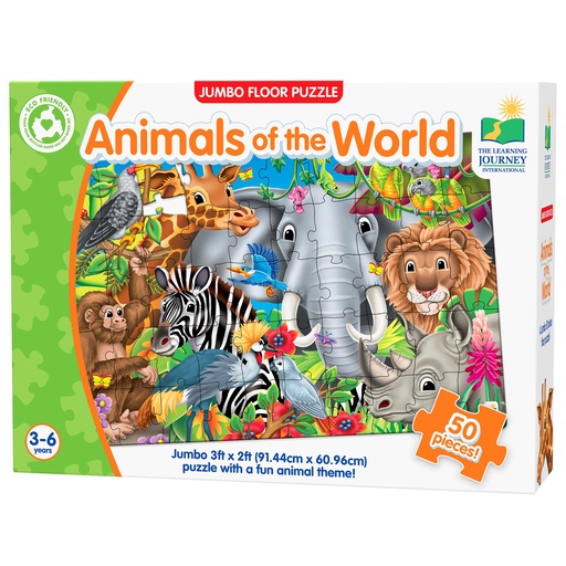 [017364 TLJ] Jumbo Floor Puzzles - Animals of the World