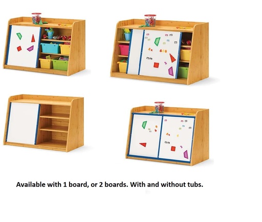 [BWS CPN] Bamboo Write and Store Shelf With Tubs