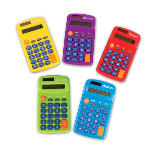 [0014 LER] Rainbow Calculators, Set of 10