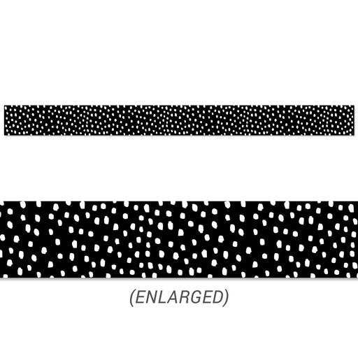 [10452 CTP] Messy Dots on Black EZ Border, 48 Feet