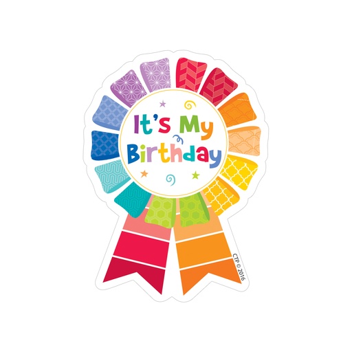 [1066 CTP] Painted Palette Happy Birthday Badge, Pack of 36