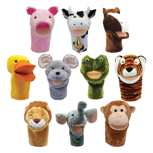 [200999 MTB] Bigmouth Animal Puppet Set, Set of all 10