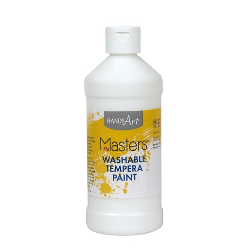 [211705 RPC] Little Masters® Washable Tempera Paint, White, 16 oz.