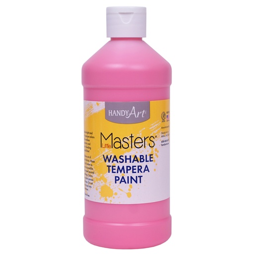 [211722 RPC] Little Masters® Washable Tempera Paint, Pink, 16 oz.