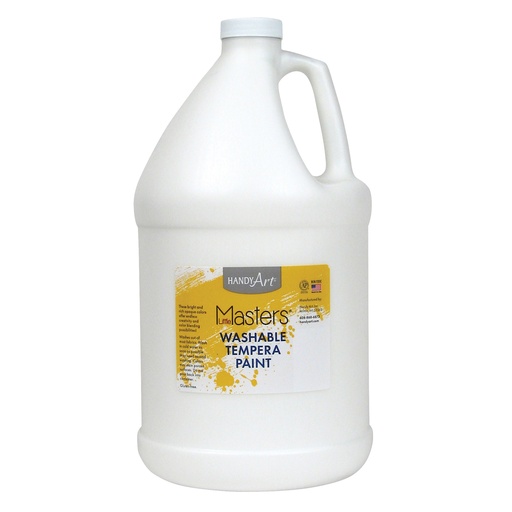 [214705 RPC] Little Masters® Washable Tempera Paint, White, Gallon