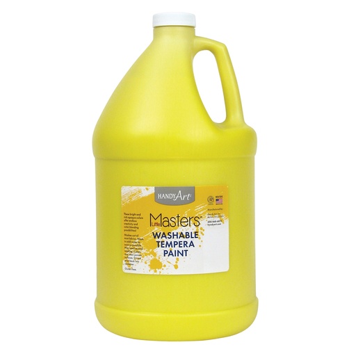 [214710 RPC] Little Masters® Washable Tempera Paint, Yellow, Gallon