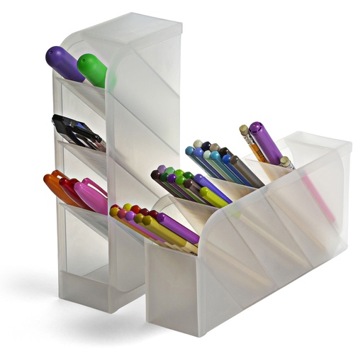 [21599 OIC] Pen Holder, 4 Compartments, Pack of 2