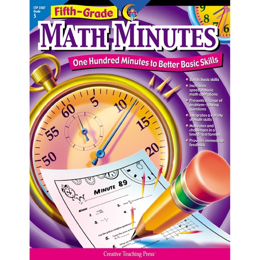 [2587 CTP] Math Minutes Book, Grade 5