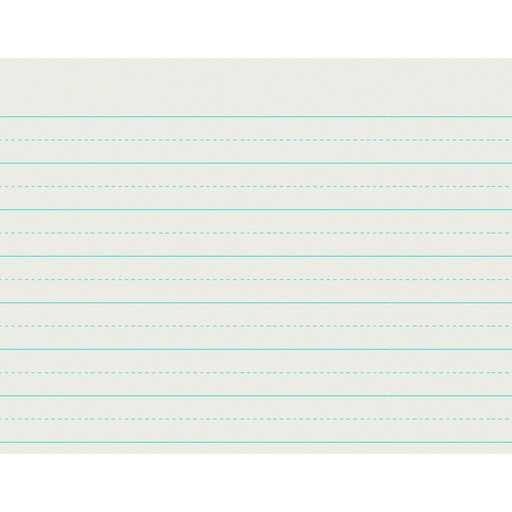 [2621 PAC] Newsprint Handwriting Paper, Alternate Dotted, Grade 1, 1" x 1/2" Ruled Long, 11" x 8-1/2", 500 Sheets