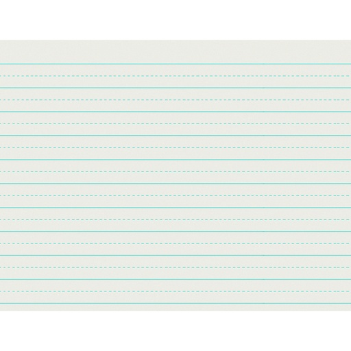 [2622 PAC] Newsprint Handwriting Paper, Alternate Dotted, Grade 2, 3/4" x 3/8" Ruled Long, 11" x 8-1/2", 500 Sheets