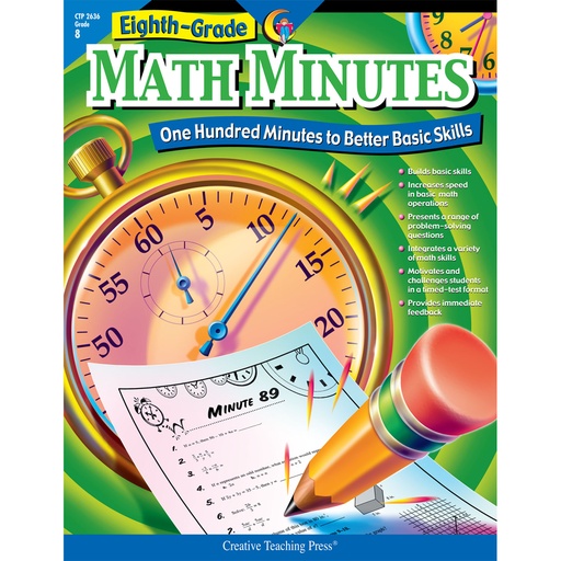 [2636 CTP] Eighth-Grade Math Minutes Book