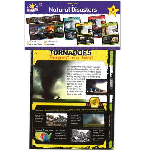 [3053 NS] Natural Disasters Bulletin Board Set, Set of 6