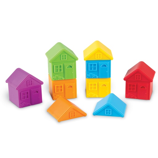 [3370 LER] All About Me Sort & Match Houses, Set of 6