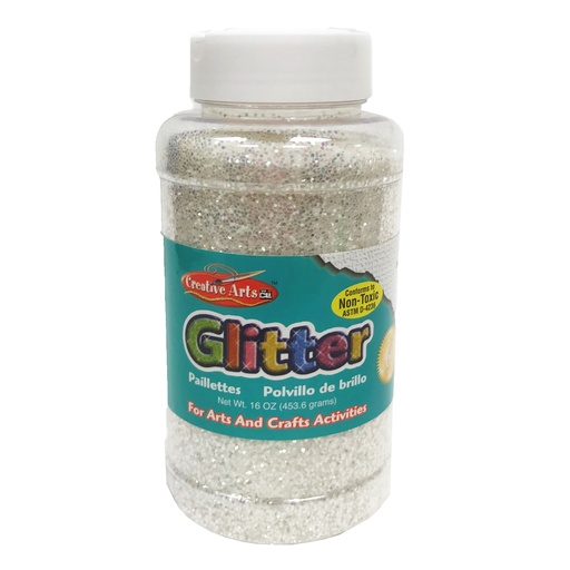 [41175 CLI] Creative Arts Glitter, 16 oz. Bottle, Iridescent