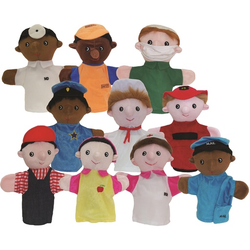 [469 MTB] Community Helper Puppets, Set of 10