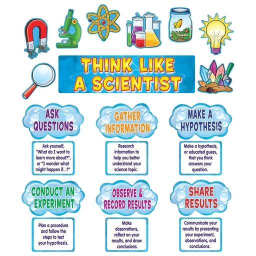 [4867 TCR] Think Like a Scientist Mini Bulletin Board Set