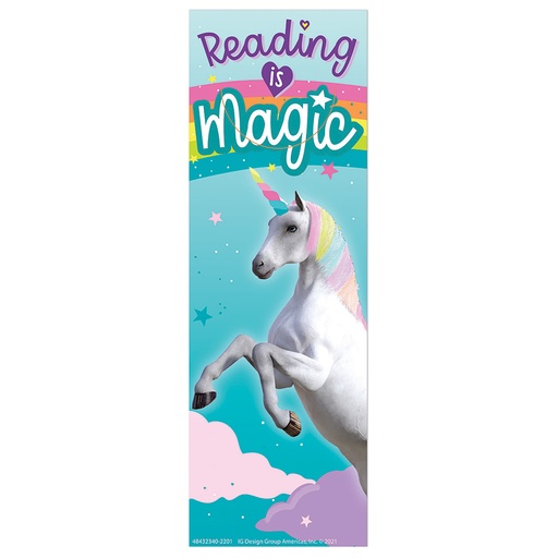 [843234 EU] Unicorn Reading is Magic Bookmarks, Pack of 36