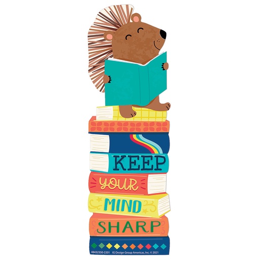 [843235 EU] Hedge Hog Keep Your Mind Sharp Bookmarks, Pack of 36