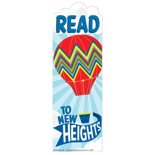 [843239 EU] Hot Air Balloon New Heights Bookmarks, Pack of 36