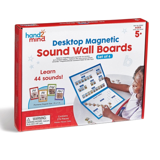 [96982 H2M] Desktop Magnetic Sound Wall Boards, Set of 6