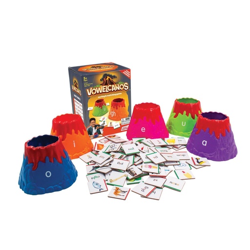 [723 JL] Vowelcanos Vowel Matching Game