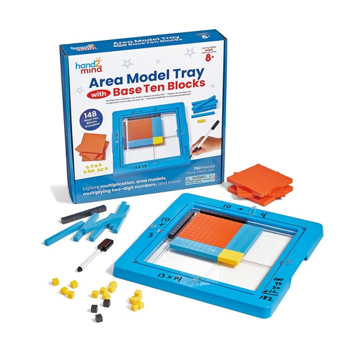 [96980 H2M] Area Model Tray with Base Ten Blocks