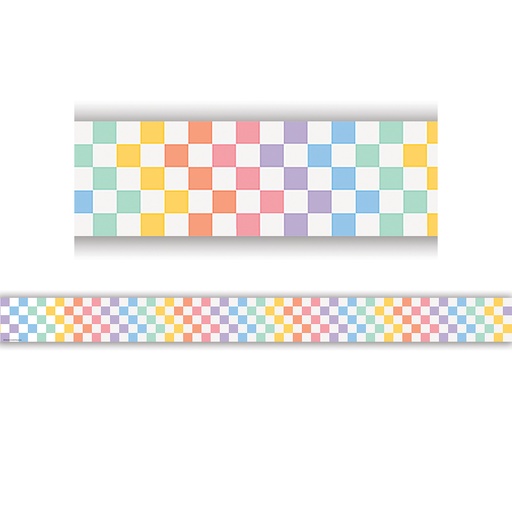 [9310 TCR] Cool for School Checkers Straight Border Trim