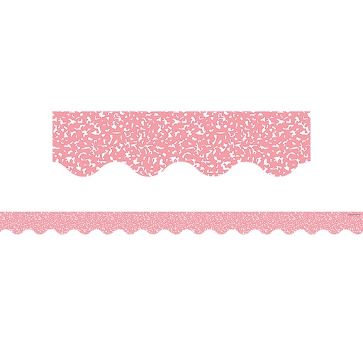 [9316 TCR] Composition Pink Scalloped Border Trim