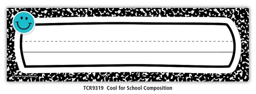 [9319 TCR] Cool for School Flat Name Plates