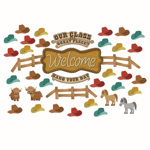 [847850 EU] Wild Wild Classroom Welcome Bulletin Board Set