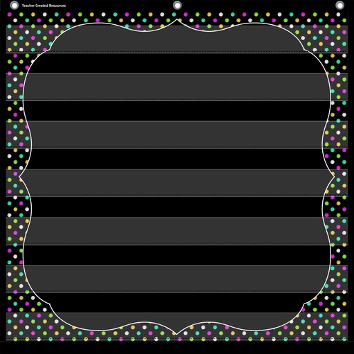 [20742 TCR] Chalkboard Brights 7 Pocket Chart