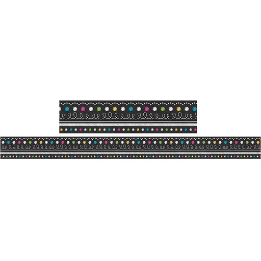 [5619 TCR] Chalkboard Brights Straight Border