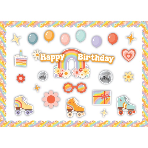 [9466 TCR] Roller Disco Birthday Create & Decorate Quick Kit