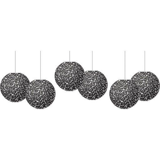 [77246 TCR] Composition 8" Hanging Paper Lanterns