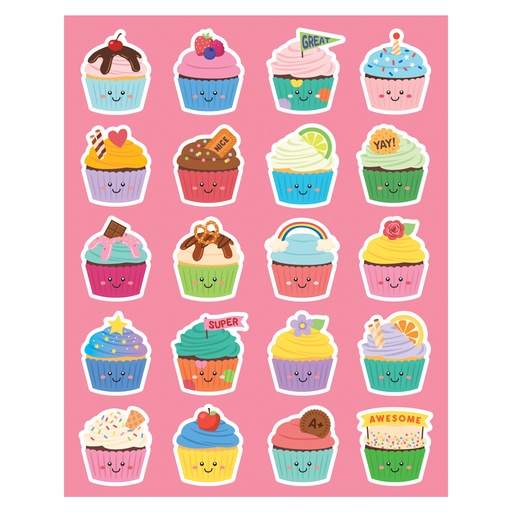 [9439 TCR] Cupcake Smelly Stickers, Pack of 120