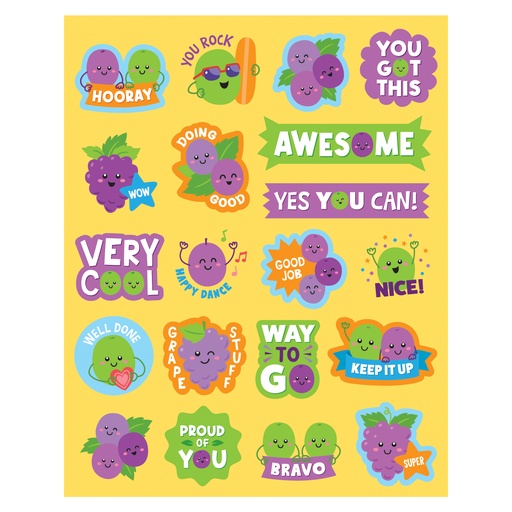 [9448 TCR] Grape Smelly Stickers, Pack of 120