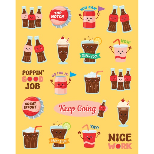 [9453 TCR] Cola Smelly Stickers, Pack of 114