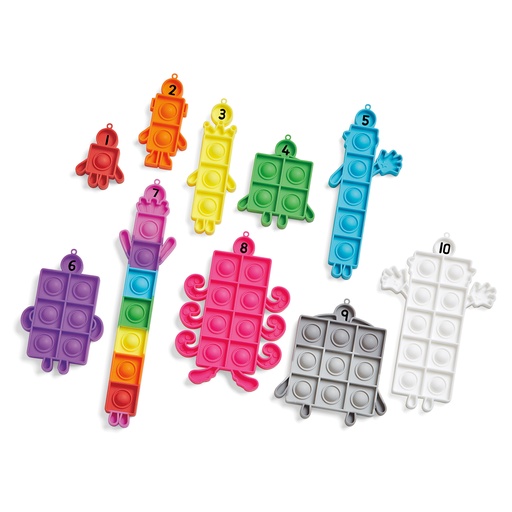 [96929 H2M] Numberblocks™ Sensory Bubble Poppers