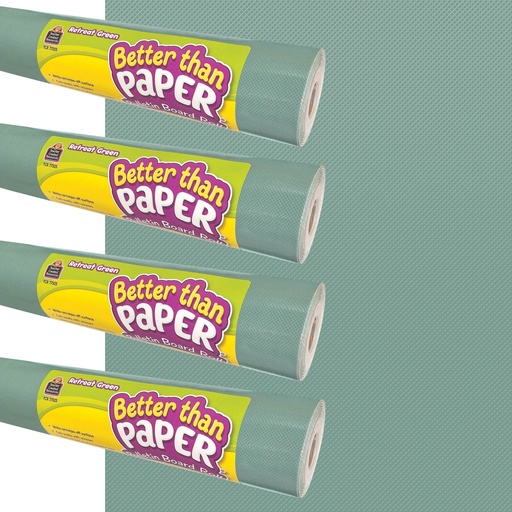 [32476 TCR] Retreat Green Better Than Paper Bulletin Board Roll 4-pack