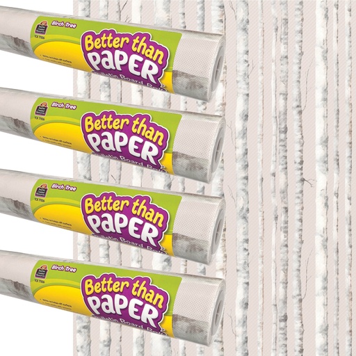 [32477 TCR] Birch Trees Better Than Paper Bulletin Board Roll 4-Pack