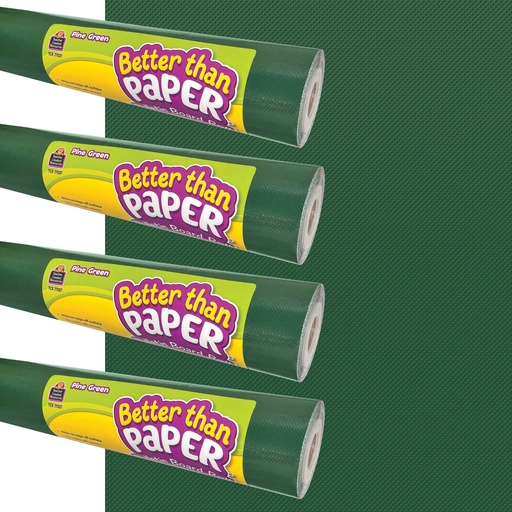 [32478 TCR] Pine Green Better Than Paper Bulletin Board Roll 4-Pack