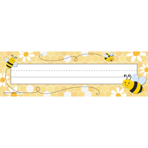 [6909 TCR] Buzzing Bees Flat Name Plates