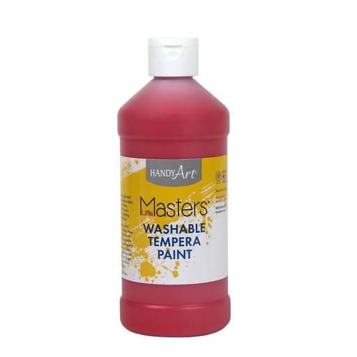 [211720 RPC] Little Masters® Washable Tempera Paint, Red, 16 oz.