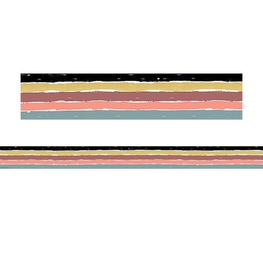 [6687 TCR] Wonderfully Wild Stripes Straight Border Trim, 35 Feet