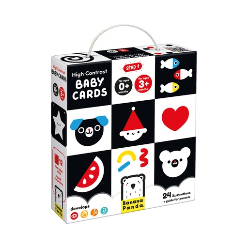 [76276 BP] High Contrast Baby Cards, 0-3+ Months