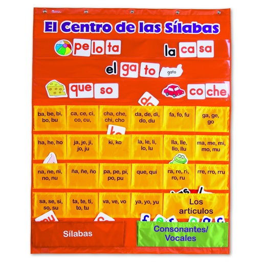 [2573 LER] El Centro de las silabas Pocket Chart (Spanish Syllables)