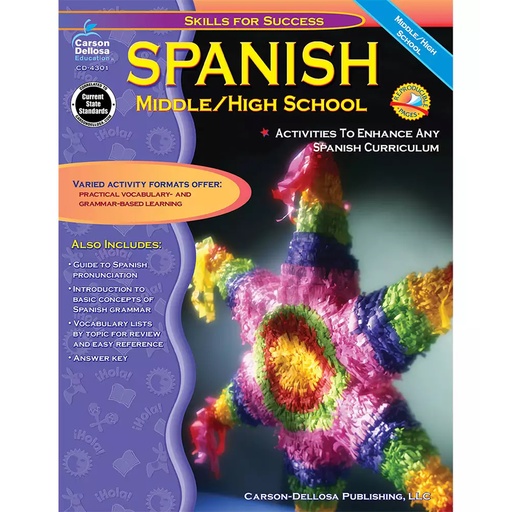 [4301 CD] Skills for Success Spanish Resource Book, Grade 6-12, Paperback