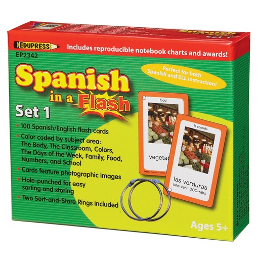 [62342 TCR] Spanish in a Flash™ Set 1