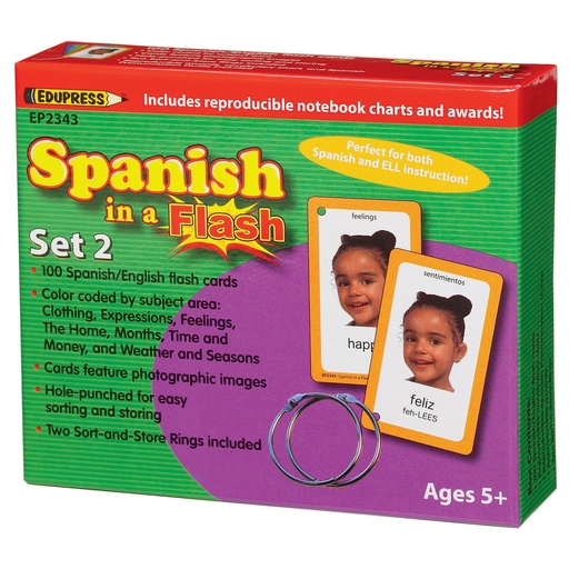 [62343 TCR] Spanish in a Flash™ Set 2